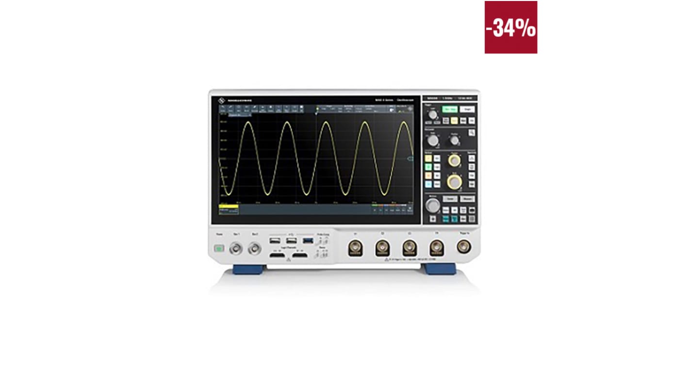 Oscilloscopio Da banco Rohde & Schwarz Fascio MX04, 4 ch. analogici, 16 ch. digitali, 1.5GHz