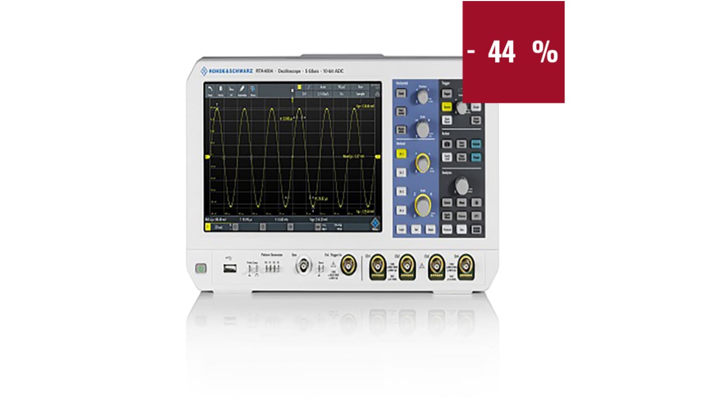 Rohde & Schwarz RTA Series, 1GHz Bench Oscilloscope Bundle, 4 Analogue Channels, 16 Digital Channels