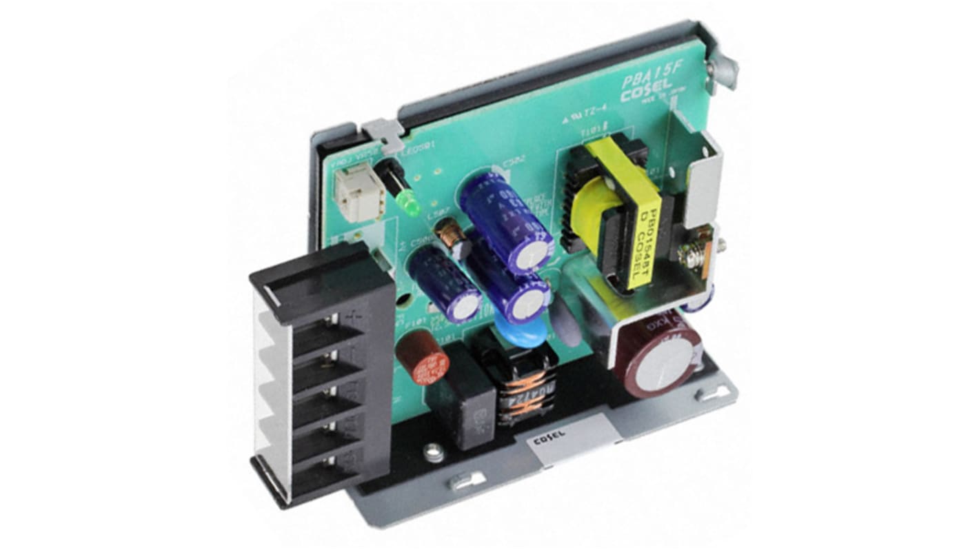 Cosel Switching Power Supply, PBA15F-24, 24V dc, 700mA, 16.8W, 1 Output, 110 → 370 V dc, 85 → 264 V ac