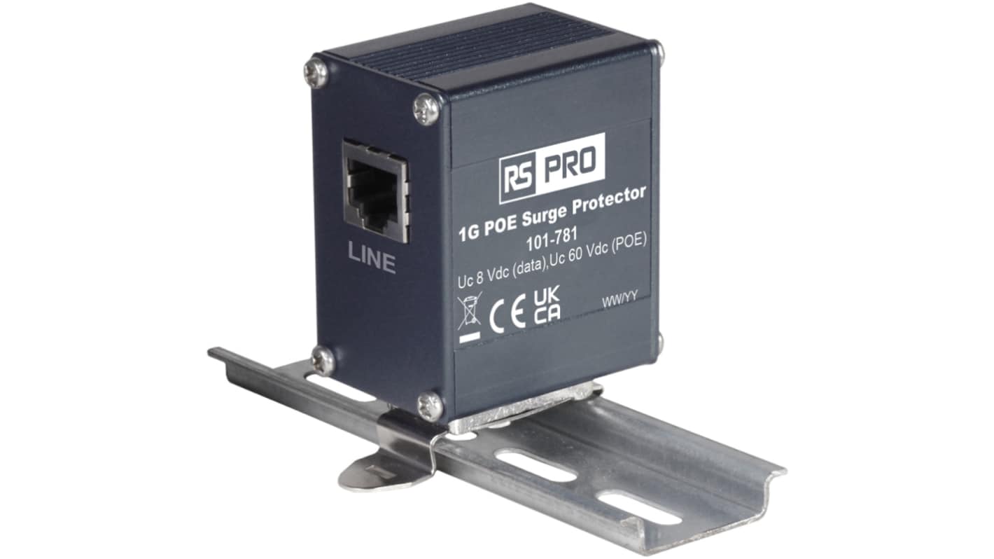 RS PRO Industrial Surge Protector, 2000A, 70 V, DIN Rail Mount