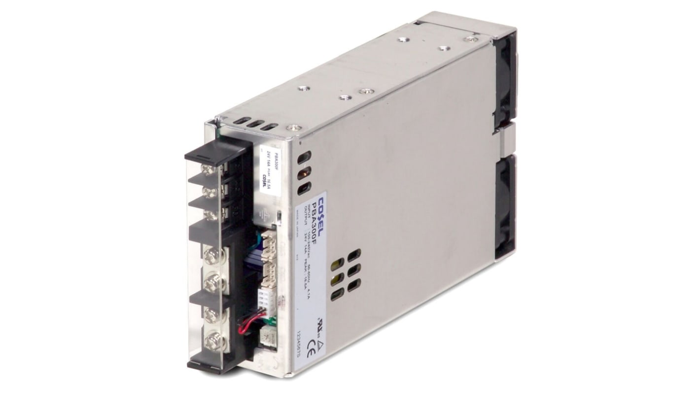 Alimentatore switching Cosel PBA300F-15, 330W, ingresso 120 → 350 V dc, 85 → 264 V ac, uscita 15V cc, 22A