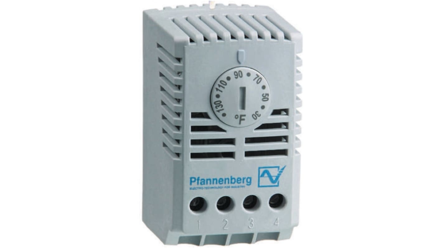 Pfannenberg FLZ Changeover Enclosure Thermostat, 100 → 250 V ac, +32 → +140 °F