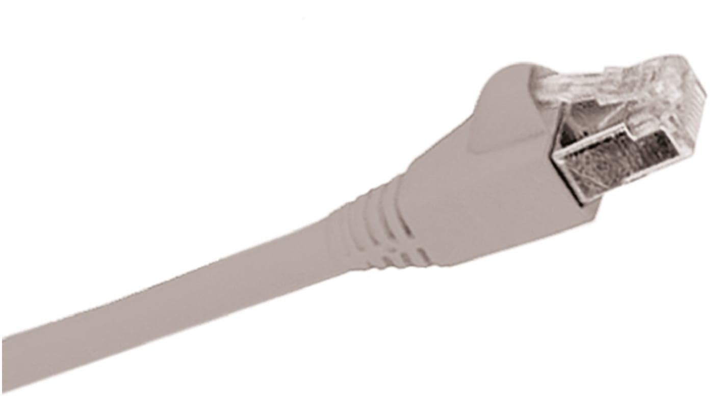 Molex Premise Networks, 1m Cat6, Grey RJ45 to Male RJ45 Male, F/UTP Shielded, Terminated LSZH Sheath