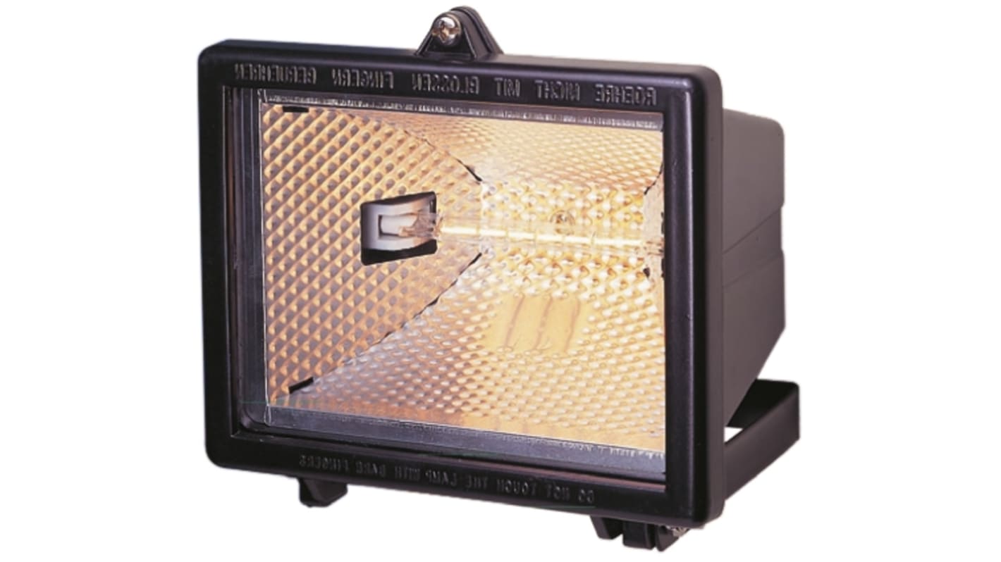 Faretto alogeno con Montaggio snodato RS PRO, 220 → 240 V c.a., 150 W, 500 W, IP44, 210 x 185 x 157 mm