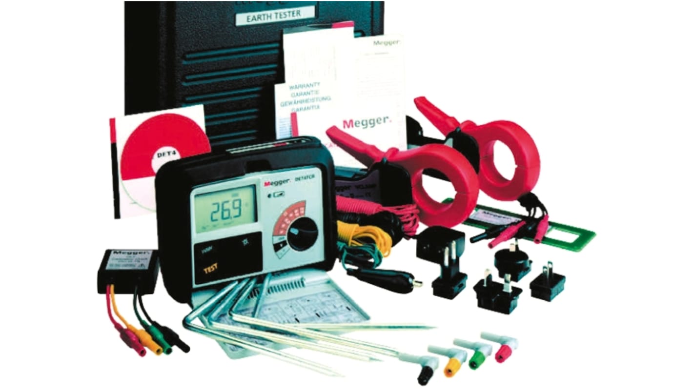 Megger Earth & Ground Resistance Tester Kit, For Use With DET4TC