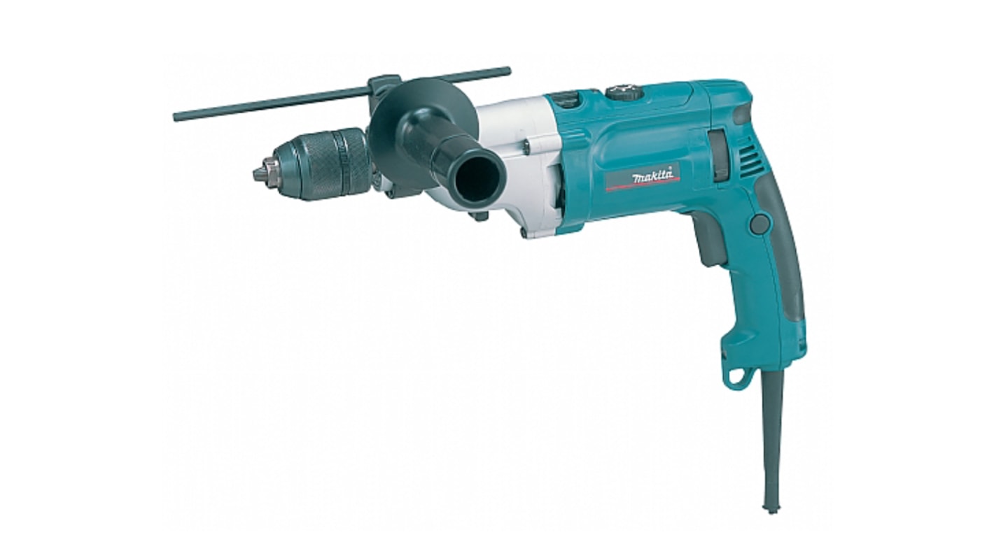 Makita Keyless 240V Corded Hammer Drill, Euro Plug