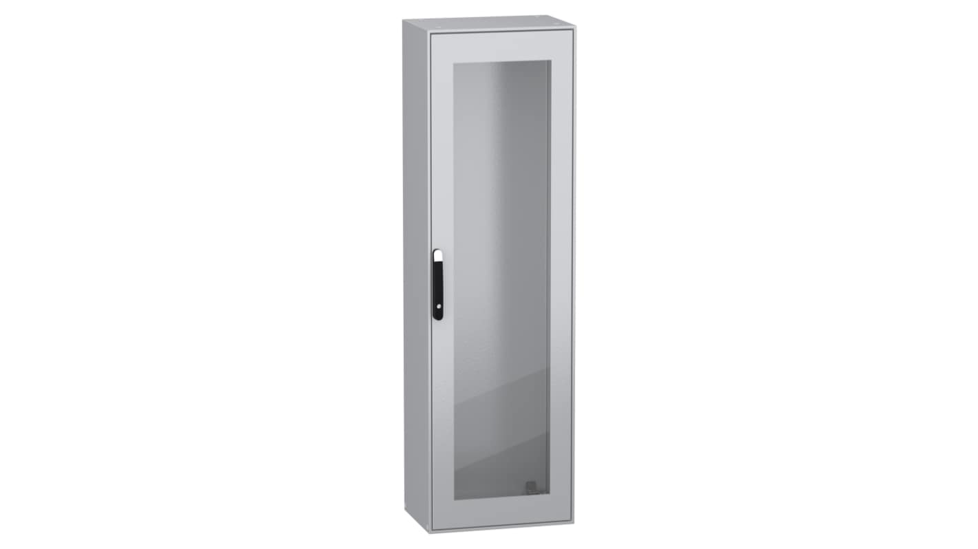 Schneider Electric Spacial Series Sheet Steel Single-Door-Door Floor Standing Enclosure, Glazed Door Door, IP55, 2000 x