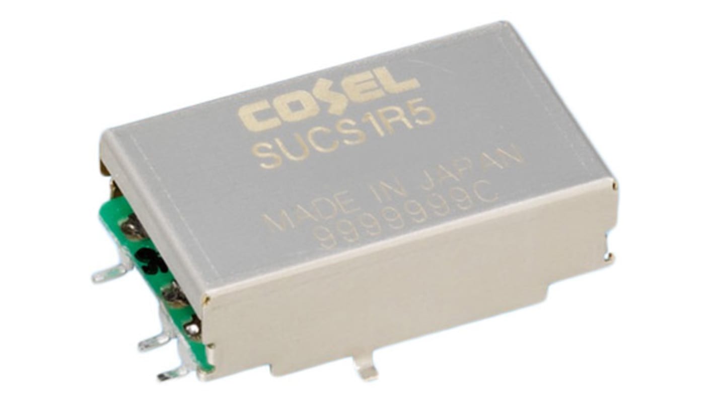 Cosel DC-DC Converter, 5V dc/ 300mA Output, 18 → 36 V dc Input, 1.5W, Surface Mount, +85°C Max Temp -40°C Min