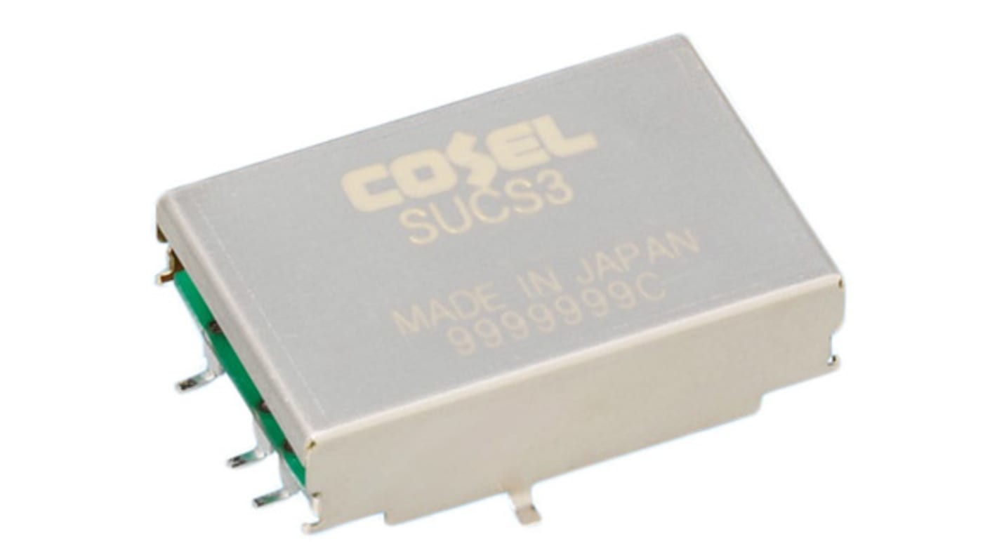 Cosel DC-DC Converter, 3.3V dc/ 600mA Output, 18 → 36 V dc Input, 1.98W, Surface Mount, +85°C Max Temp -40°C Min