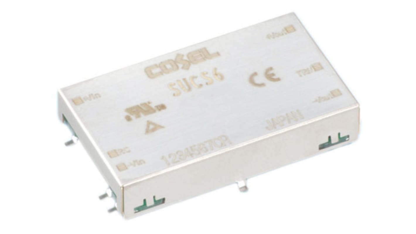 Cosel DC-DC Converter, 5V dc/ 1.2A Output, 18 → 36 V dc Input, 6W, Surface Mount, +85°C Max Temp -40°C Min Temp
