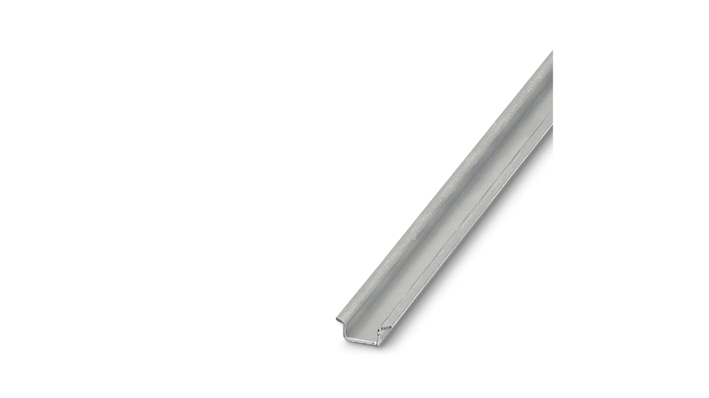 Guida DIN Phoenix Contact Non perforato 250mm x 15mm x 6mm, in Acciaio