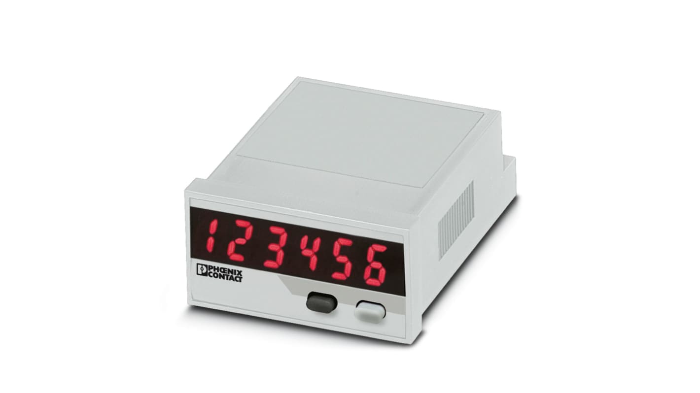 Phoenix Contact 数字面板仪表, 测量频率、脉冲、时间, 6位数字, 68mm深, MCR-SL-D-FIT系列