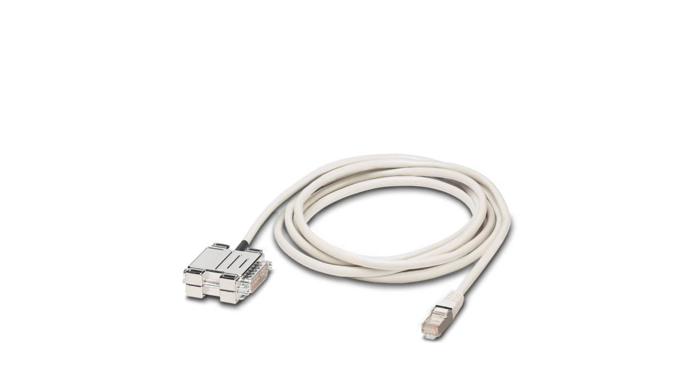 Phoenix Contact Male RJ45 to Female D-Sub Cable, Fem