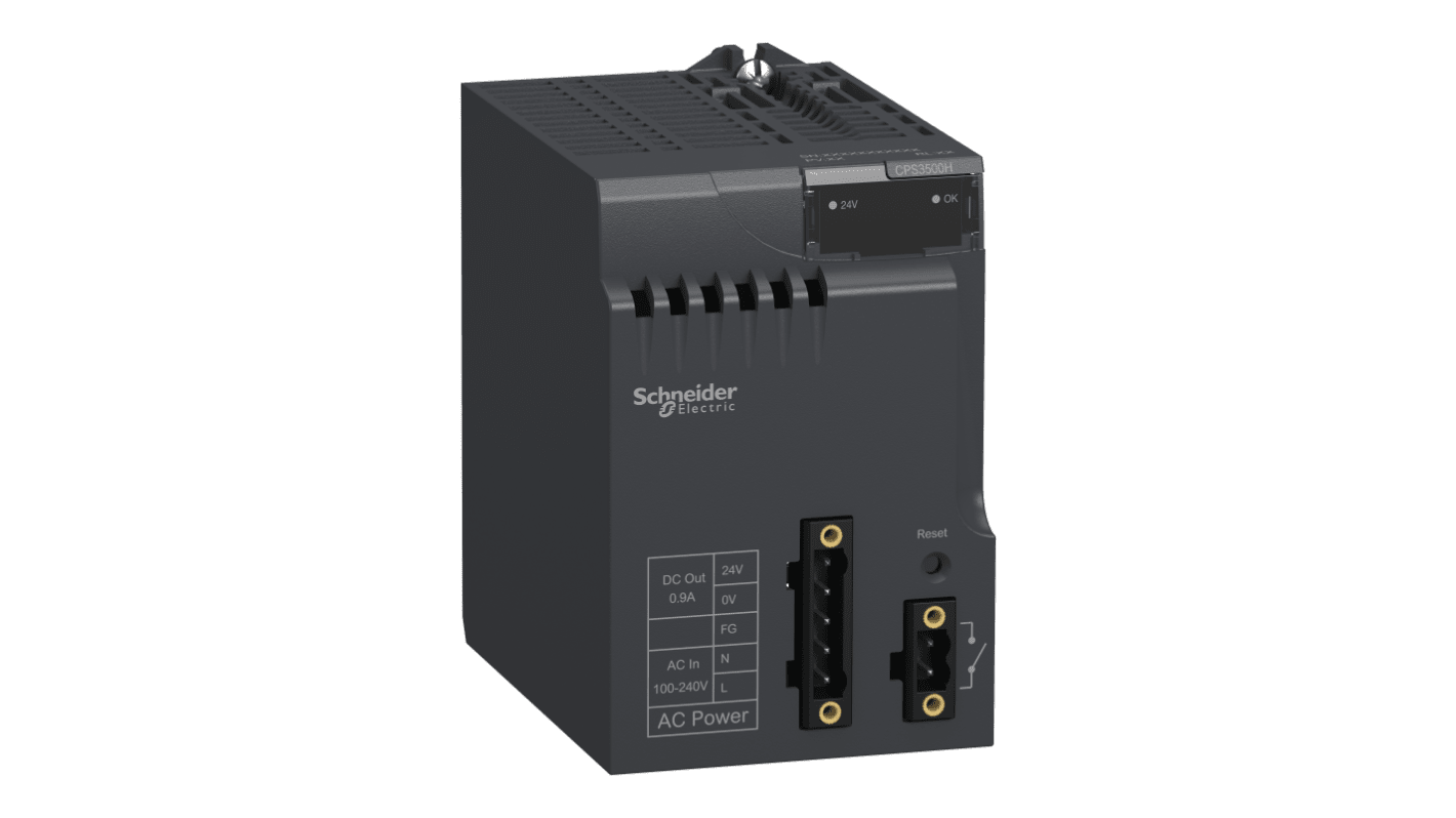 Schneider Electric Modicon X80 DIN Rail Power Supply, 100 → 240V ac ac, dc Input ac, dc Output, 31.2W