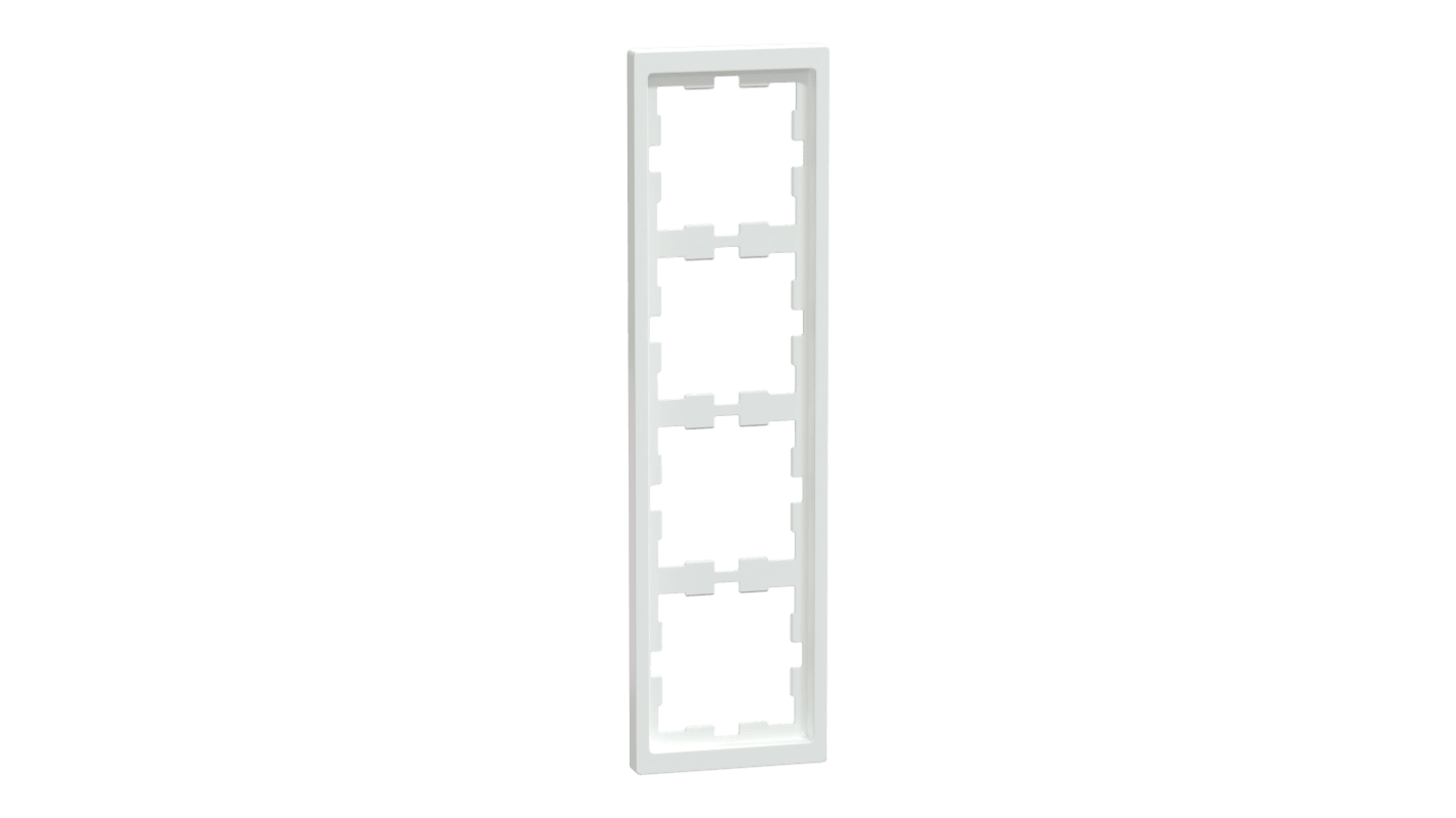 Schneider Electric White 4 Gang Cover