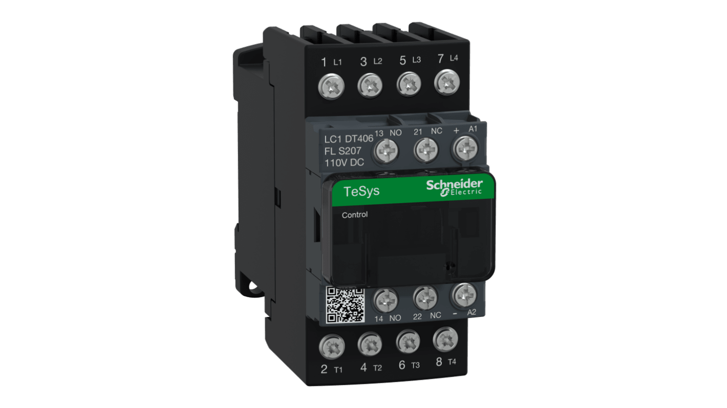 Stycznik 110 VDC Schneider Electric styki: 4 40 A 4NO