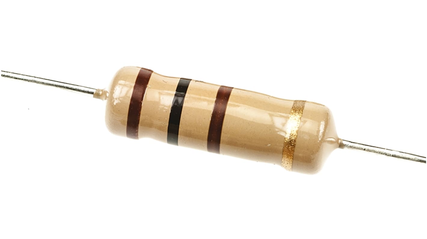 TE Connectivity 碳膜电阻, 100Ω, 2W, ±5%容差, -500 → -100ppm/°C, CFR200系列