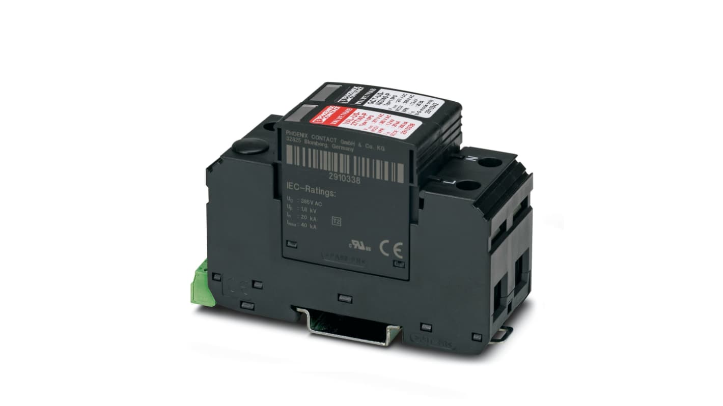 Protezione da sovracorrente 2910373, 1 fase, max 40kA, 1500V (Volts), per guida DIN VAL