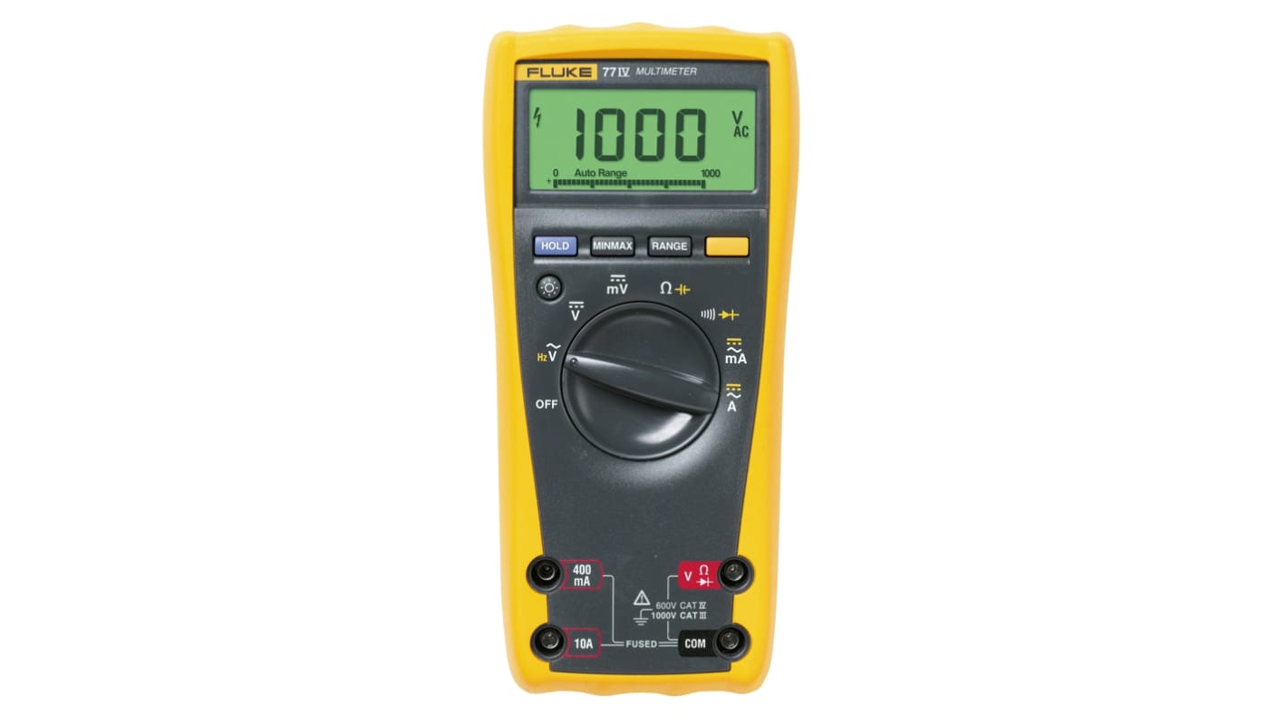 Multimètre 77 Fluke Portable, 1000V c.a. 10A c.a.