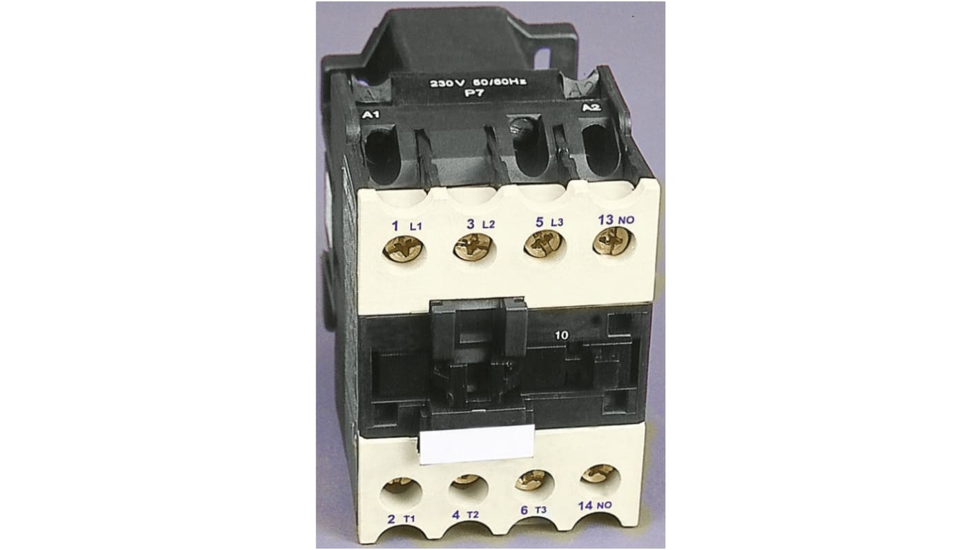 Contactor RS PRO de 3 polos, 3 NA, 25 A, bobina 24 V ac, 11 kW