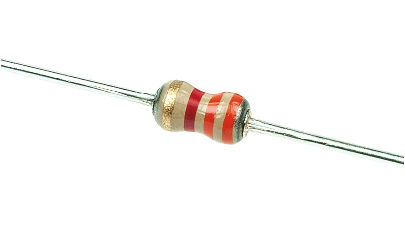 TE Connectivity 碳膜电阻, 3.3kΩ, 0.25W, ±5%容差, -1200 → 0ppm/°C, CFR16系列