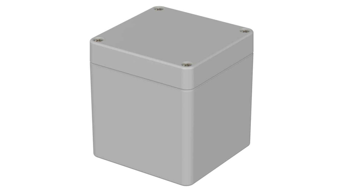 Bopla Euromas Series Grey Polycarbonate Enclosure, IP66, Flanged, Grey Lid, 82 x 80 x 85mm