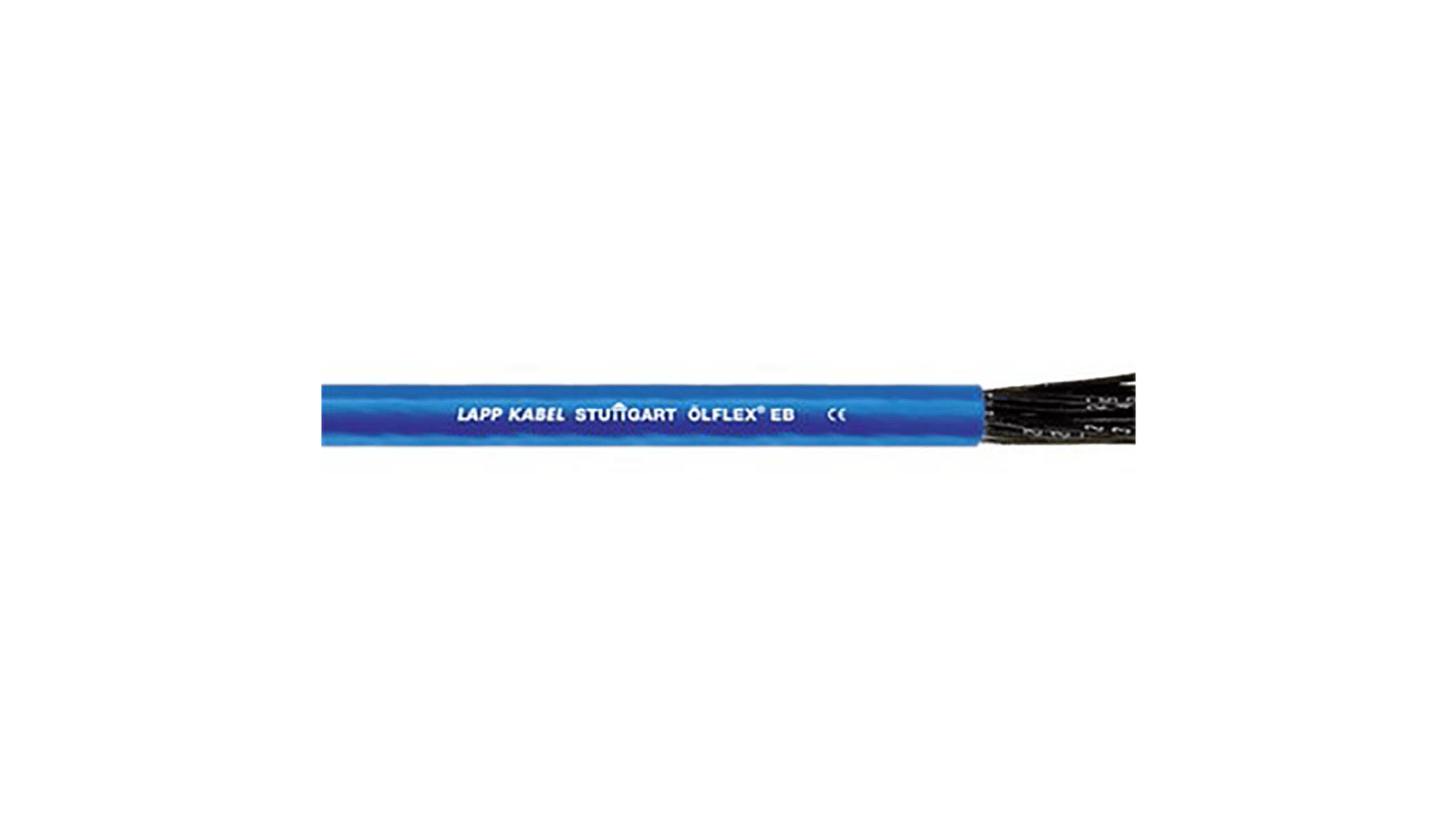 Lapp ÖLFLEX EB Control Cable, 4 Cores, 1.5 mm², YY, Unscreened, 50m, Blue PVC Sheath, 15 AWG