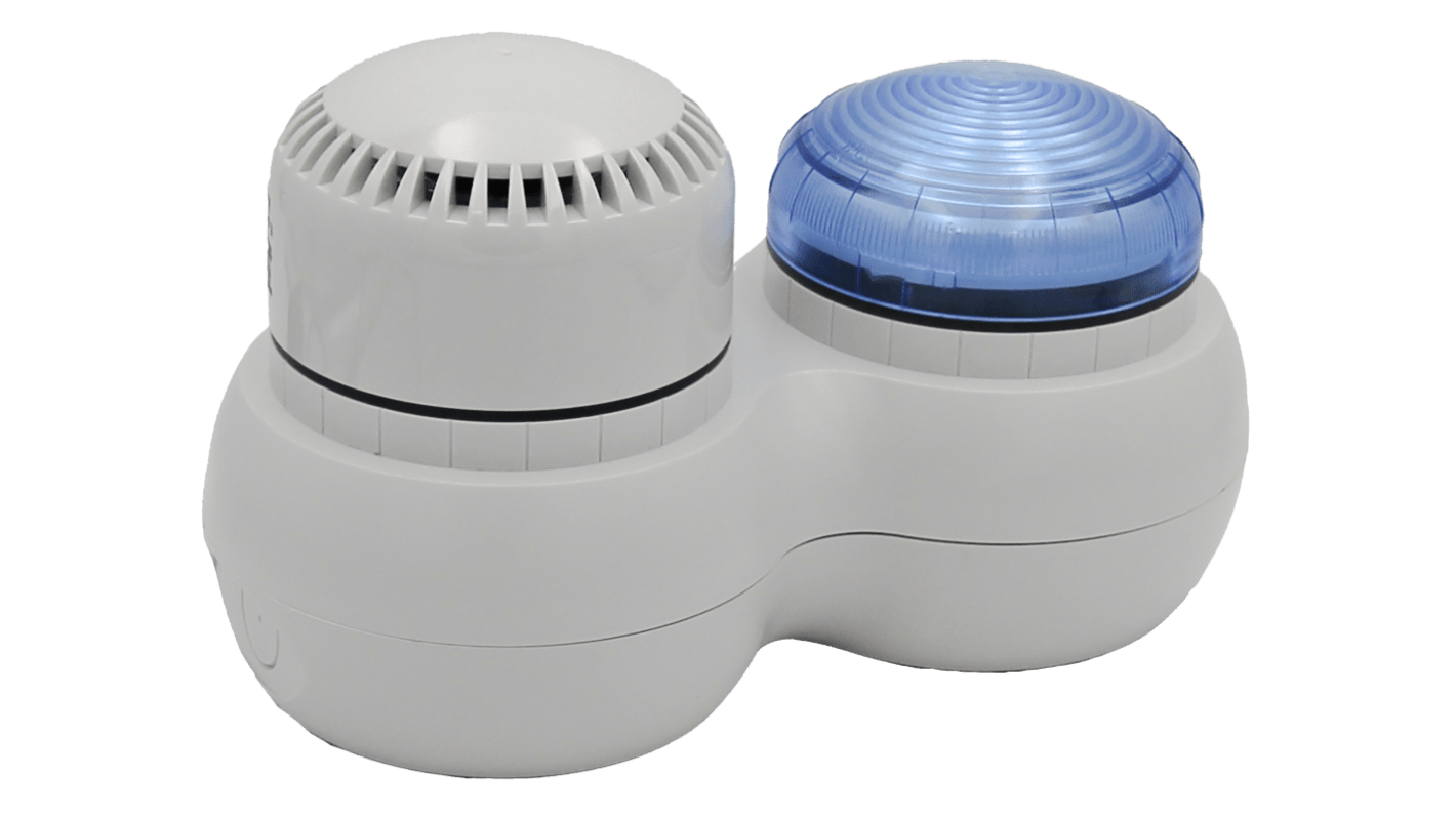 Combiné balise/sirène RS PRO, lentille Bleu , 120 → 240 V c.a.