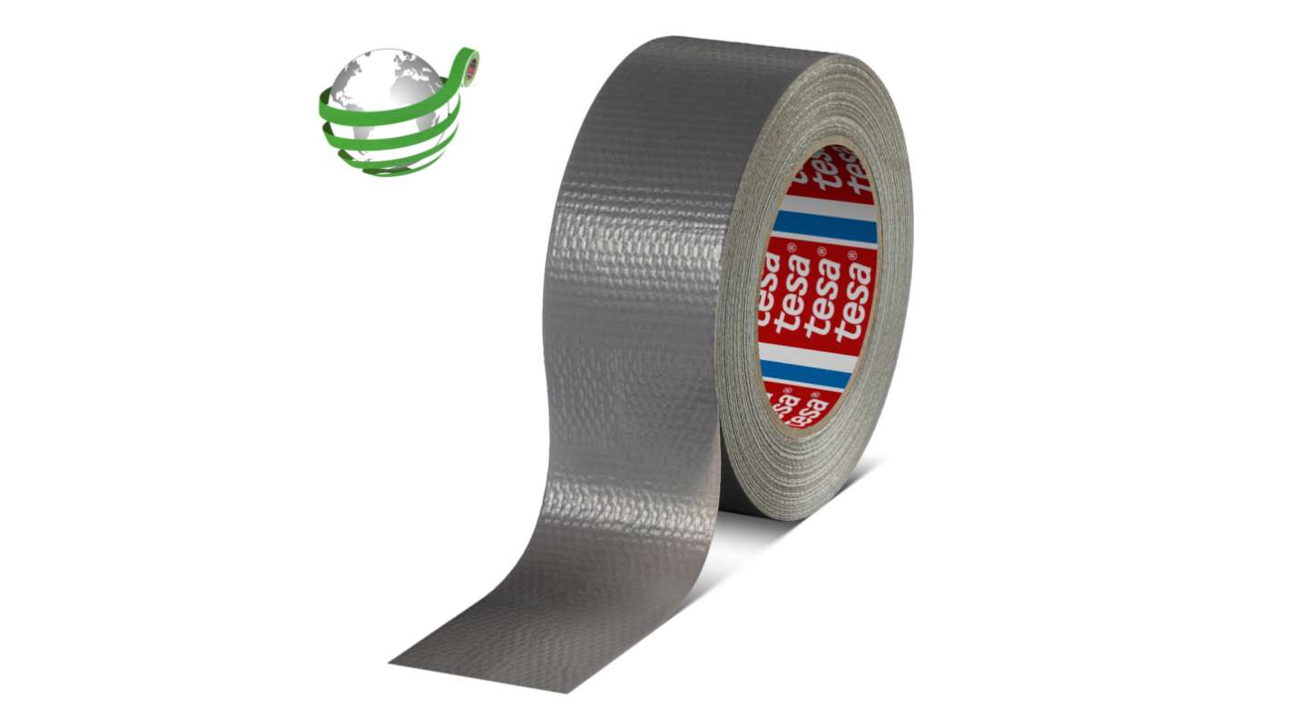 Nastro telato Grigio in Panno laminato PE Tesa 4615, 50mm x 50m x 0.175mm