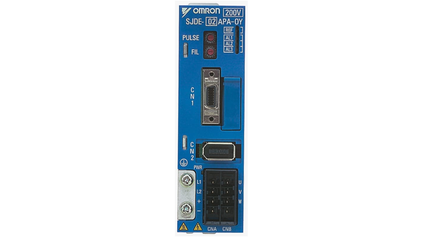 Servodrive Omron, monofásico, 200 → 230 Vac, 3,3 A, 200 W, función: Posicionamiento