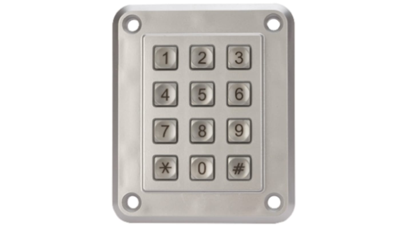 EOZ IP67 12 Key ZAMAK 5 Anti Vandal Keypad