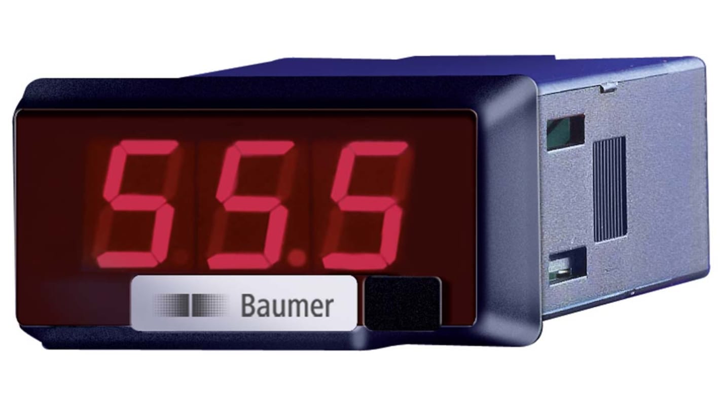 Baumer PA213 Series Digital Voltmeter DC, LED Display 3-Digits