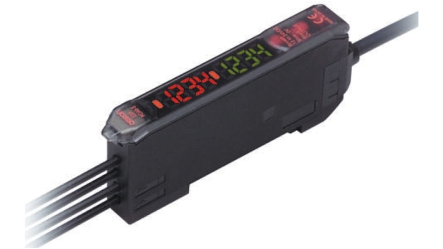 Sensore per fibre ottiche Omron, PNP, Connettore, 12 → 24 V c.c., IP50