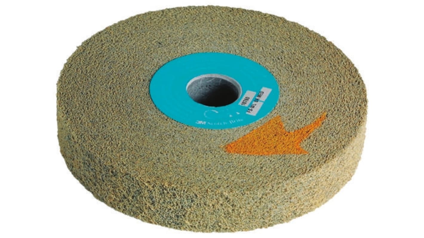 3M Aluminium Oxide Deburring & Finishing Wheel, 25.4mm Diameter, Medium