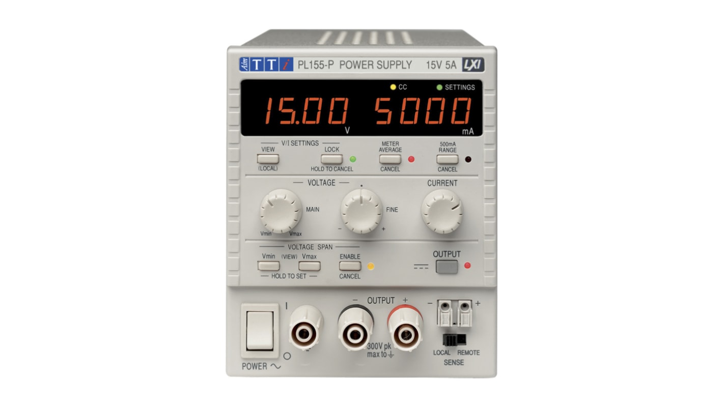 Zasilacz laboratoryjny 0 → 15V 0 → 5A Aim-TTi 75W Precyzyjny zasilacz DC