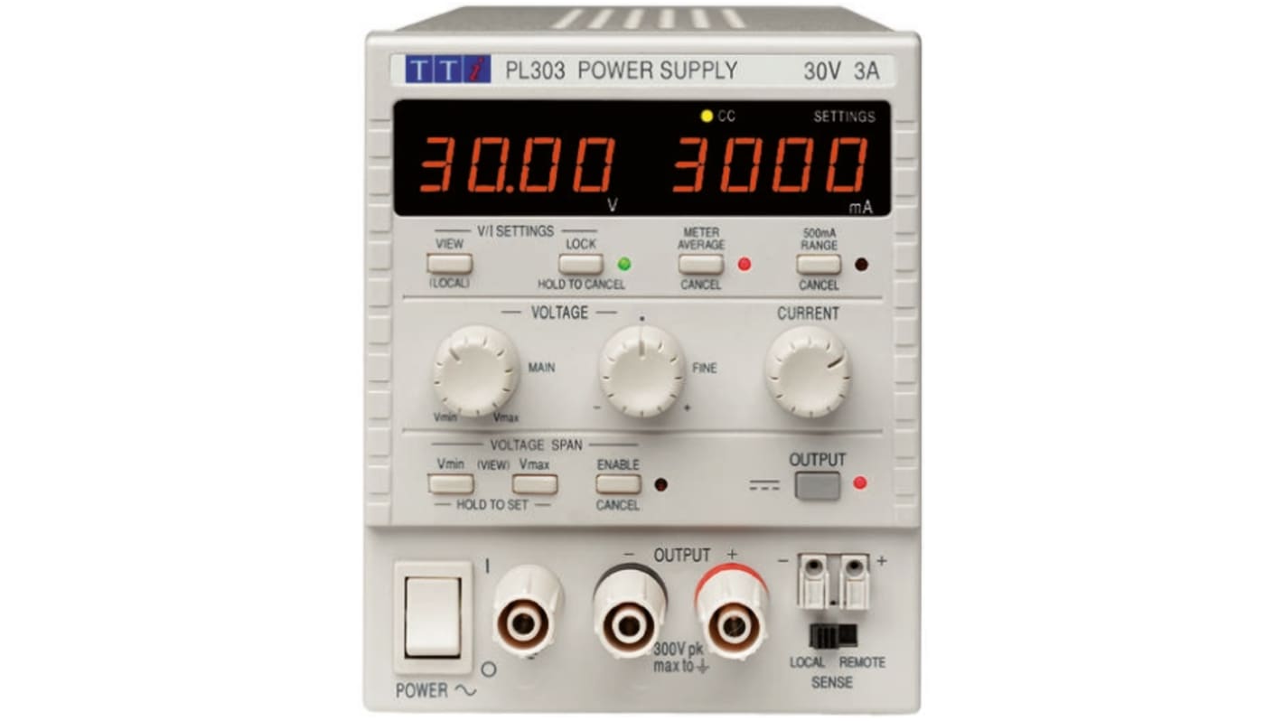 Zasilacz laboratoryjny 0 → 30V 0 → 3A Aim-TTi 90W Precyzyjny zasilacz DC