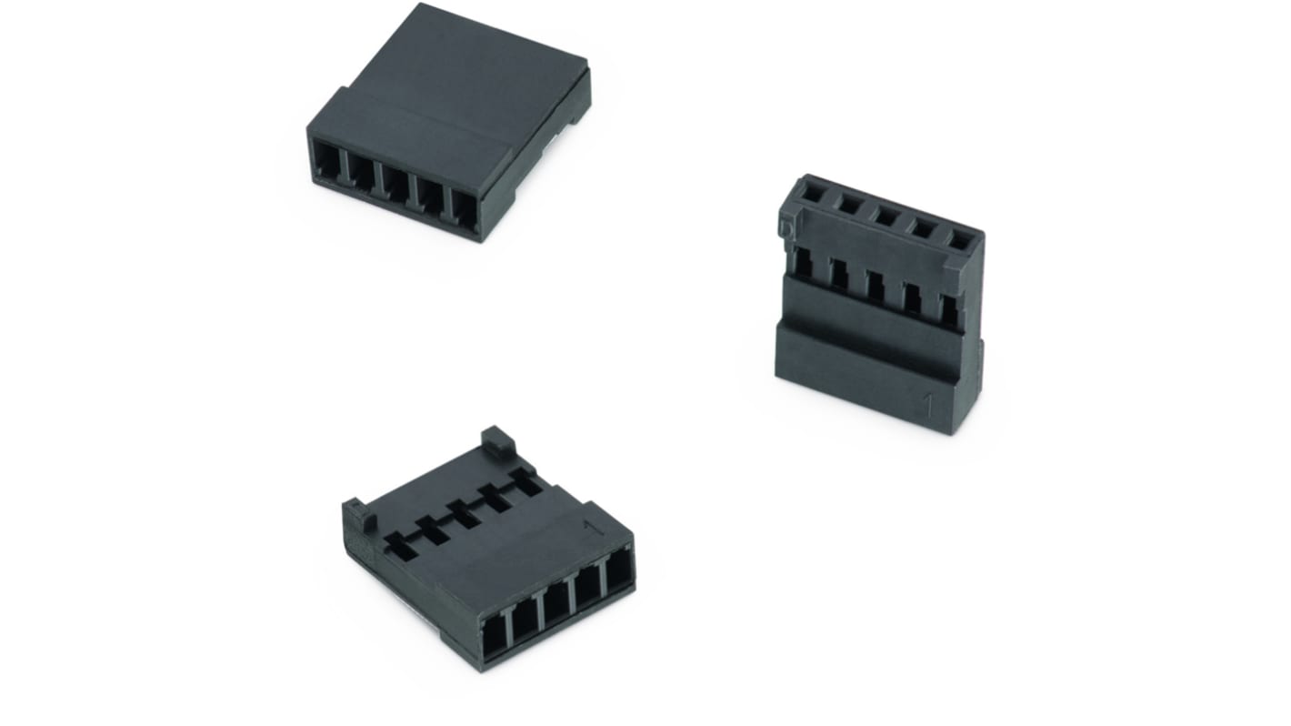 Wurth Elektronik, 48532480 Male Connector Housing, 2.54mm Pitch, 5 Way, 1 Row