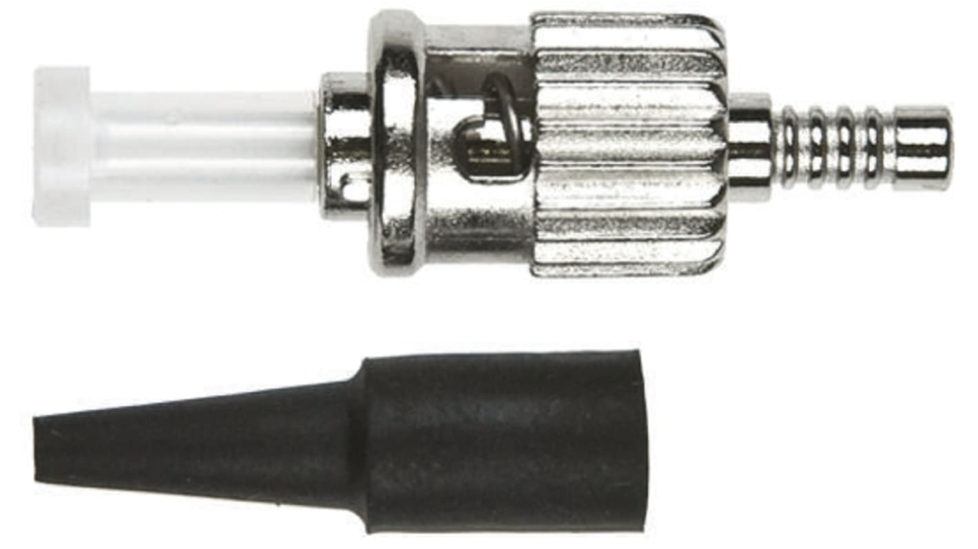 RS PRO, ST, PC Multimode Simplex Fibre Optic Connector 127μm Fibre Size, 0.3dB Insertion Loss