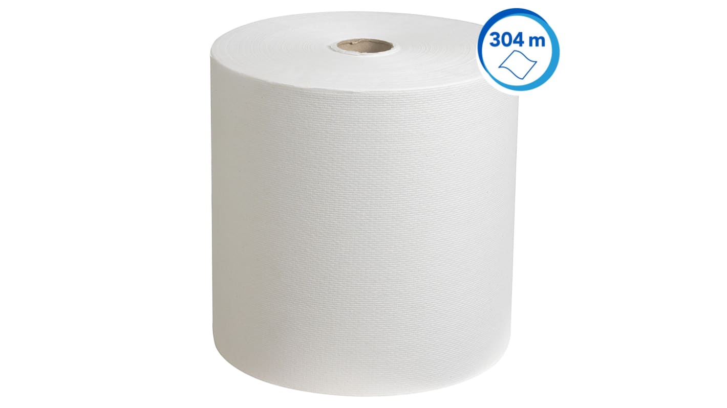 Kimberly Clark Rolled White Paper Towel, 198 x 200mm, 7200 Sheets
