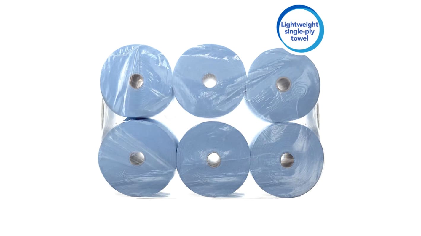 Kimberly Clark Scott (6668) Rolled Blue Hand Towels, 198 x 200mm, 304 Sheets