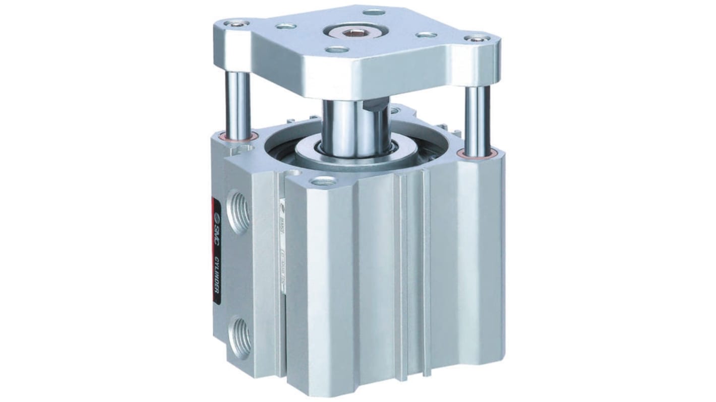 SMC Pneumatic Guided Cylinder - 32mm Bore, 50mm Stroke, CQM Series, Double Acting