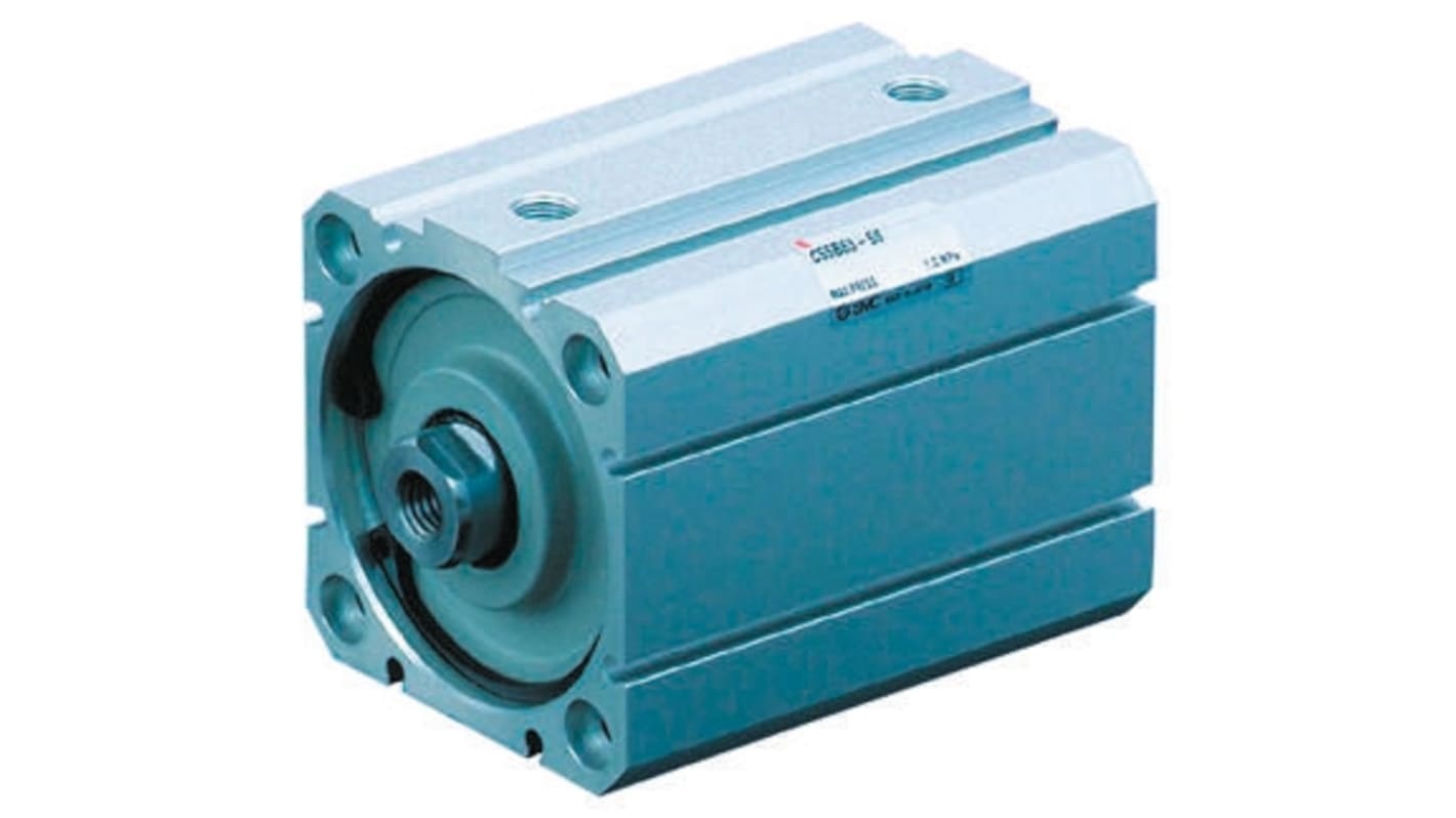 SMC Pneumatic Compact Cylinder - 50mm Bore, 50mm Stroke, C55 Series, Double Acting