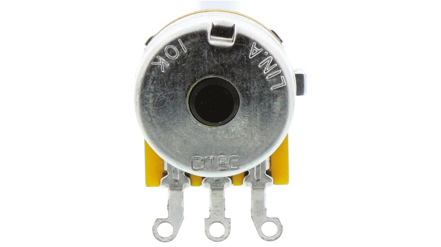 TE Connectivity 23 10kΩ Rotary Potentiometer 1-Gang Panel Mount, 1623760-2