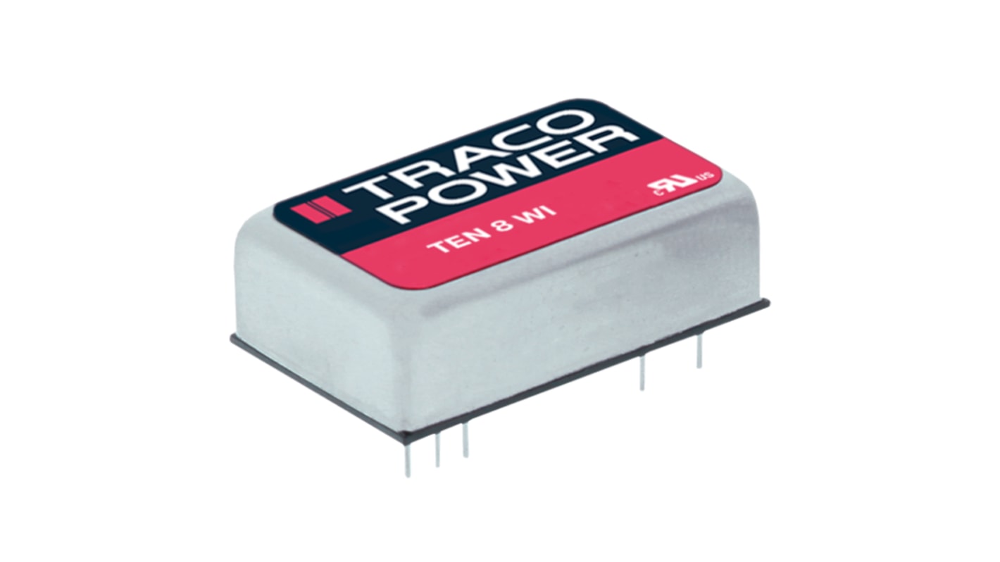 TRACOPOWER 隔离式DCDC转换器, 9 → 36 V 直流输入, ±15V 直流输出, 8W, 2路输出, TEN 8WI系列
