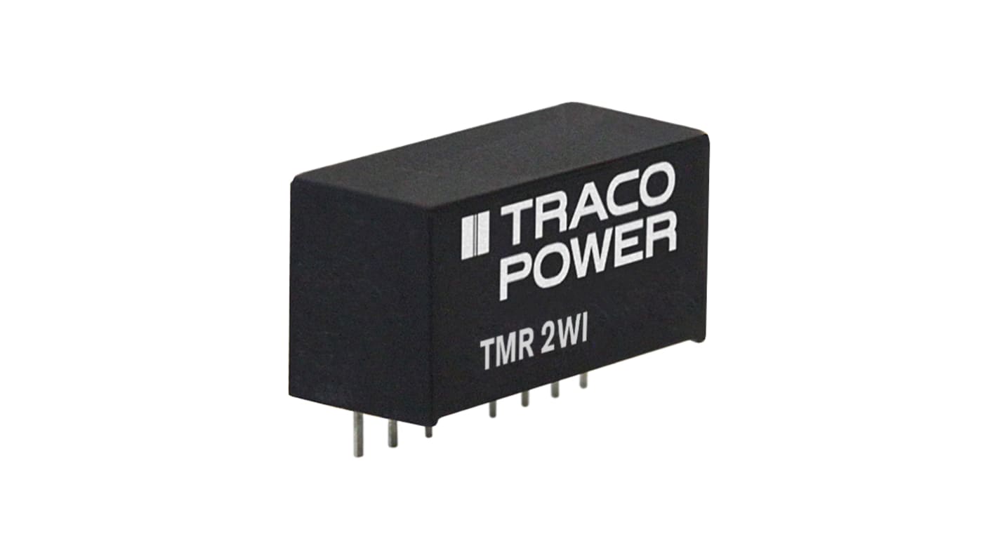 TRACOPOWER TMR 2WI DC/DC-Wandler 2W 24 V dc IN, ±12V dc OUT / ±85mA Durchsteckmontage 1.5kV dc isoliert