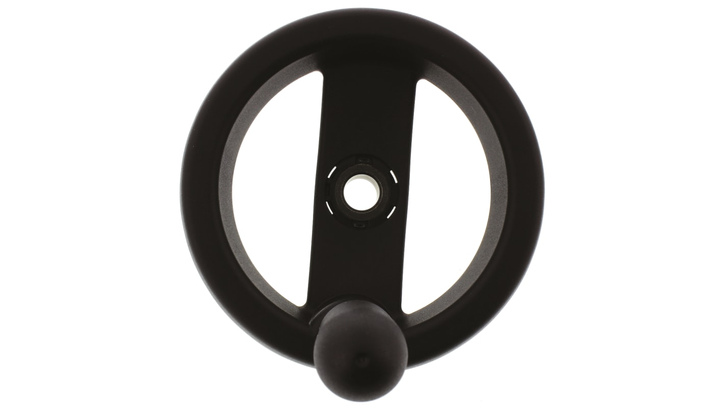 Elesa Black Technopolymer Hand Wheel, 99mm diameter