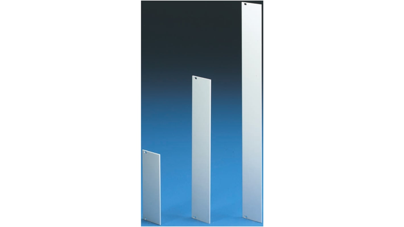 Rittal Unpainted Aluminium Front Panel, 3U, 10HP