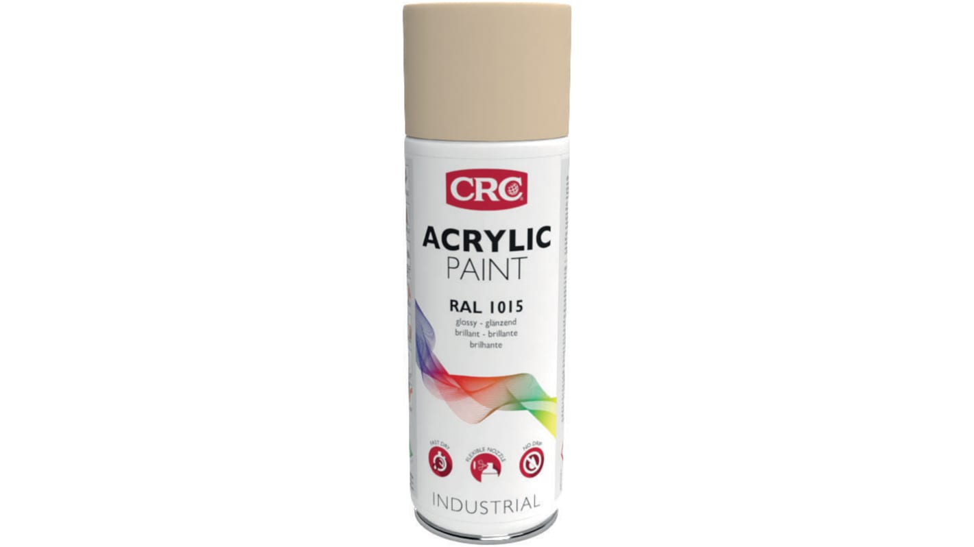 CRC ACRYLIC PAINT Sprühfarbe Beige Glänzend, 400ml, RAL 1015