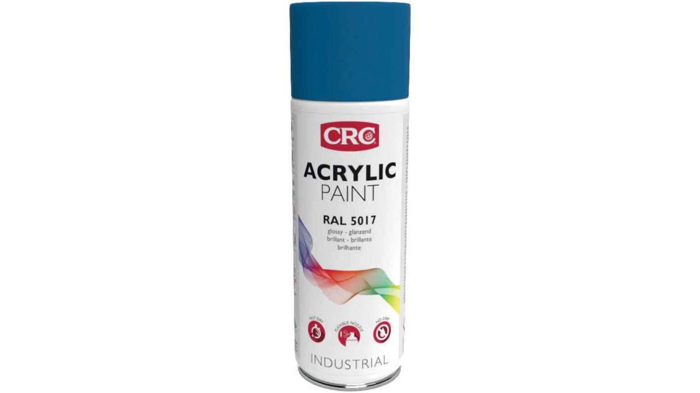 CRC ACRYLIC PAINT Sprühfarbe Blau Glänzend, 400ml, RAL 5017