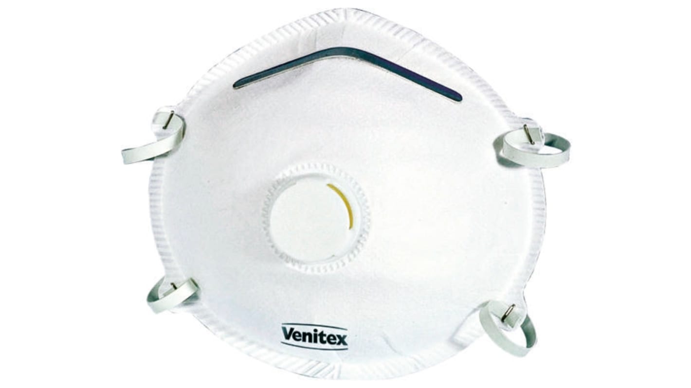 Mascherine usa e getta FFP1 con valvola Venitex, con clip per naso regolabile